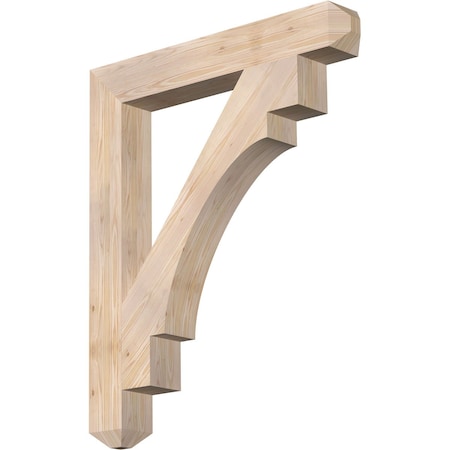 Ekena Millwork Merced Craftsman Smooth Bracket, Douglas Fir, 5 1/2"W x 40"D x 48"H BKT06X40X48MRC04SDF